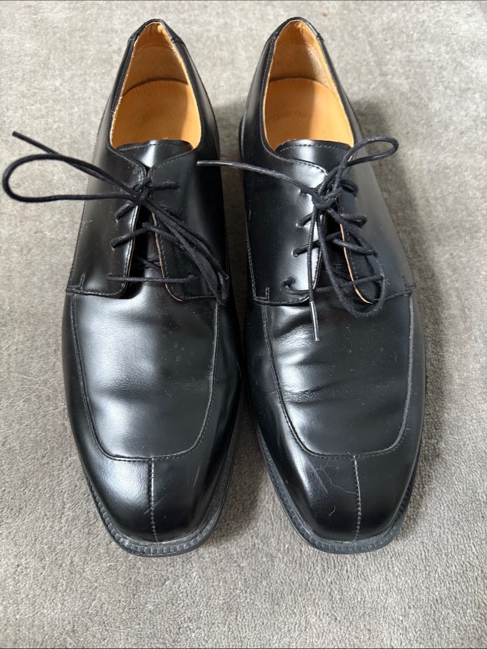 Rockport Men’s Black Leather Lace-Up Dress Shoes